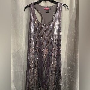 “Taylor Swift Eras vibes"  Say what? sequins dress, Grey and silver. Size medium